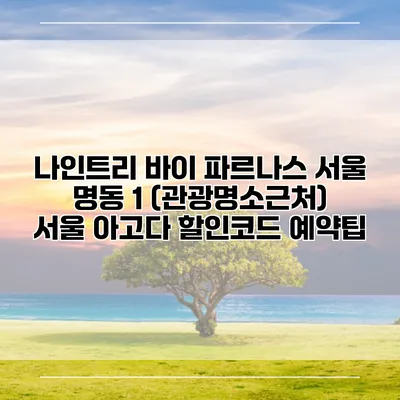 나인트리 바이 파르나스 서울 명동 1 (관광명소근처) 서울 아고다 할인코드 예약팁