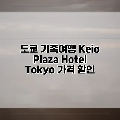 도쿄 가족여행 Keio Plaza Hotel Tokyo 가격 할인