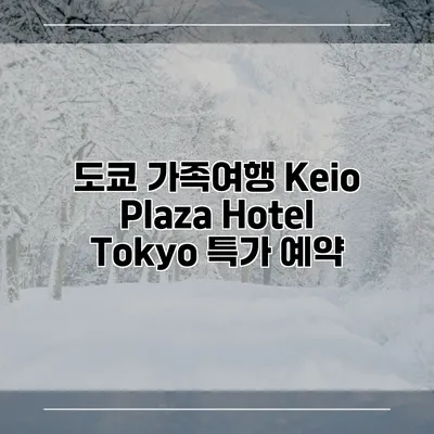 도쿄 가족여행 Keio Plaza Hotel Tokyo 특가 예약