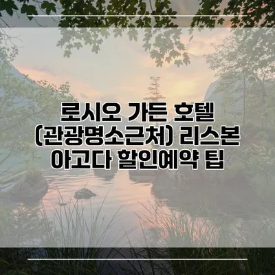 로시오 가든 호텔 (관광명소근처) 리스본 아고다 할인예약 팁