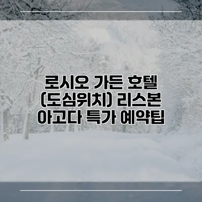 로시오 가든 호텔 (도심위치) 리스본 아고다 특가 예약팁