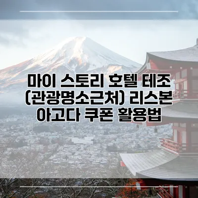 마이 스토리 호텔 테조 (관광명소근처) 리스본 아고다 쿠폰 활용법