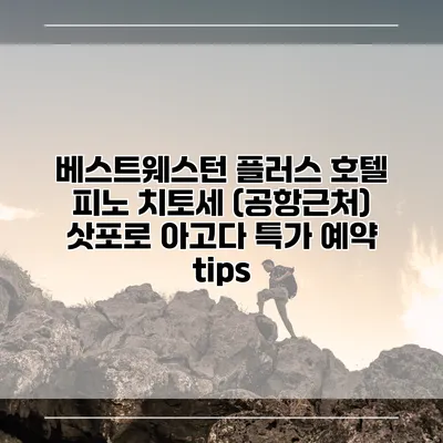 베스트웨스턴 플러스 호텔 피노 치토세 (공항근처) 삿포로 아고다 특가 예약 tips