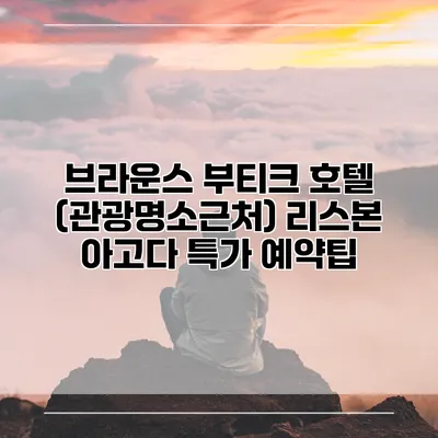 브라운스 부티크 호텔 (관광명소근처) 리스본 아고다 특가 예약팁
