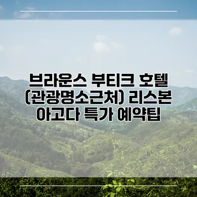 브라운스 부티크 호텔 (관광명소근처) 리스본 아고다 특가 예약팁