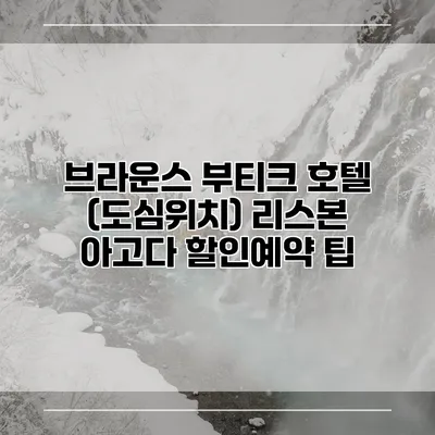 브라운스 부티크 호텔 (도심위치) 리스본 아고다 할인예약 팁
