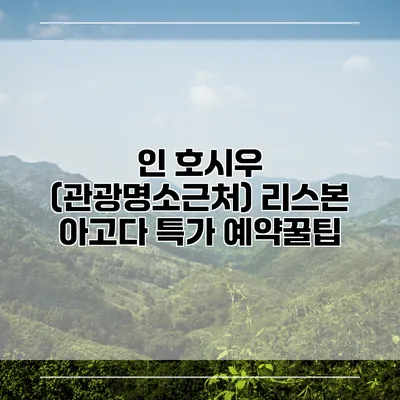 인 호시우 (관광명소근처) 리스본 아고다 특가 예약꿀팁