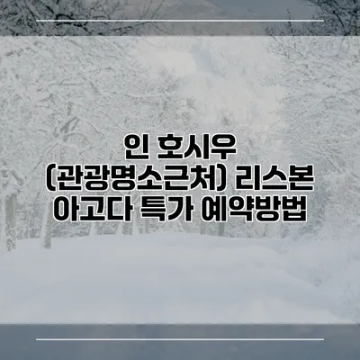 인 호시우 (관광명소근처) 리스본 아고다 특가 예약방법