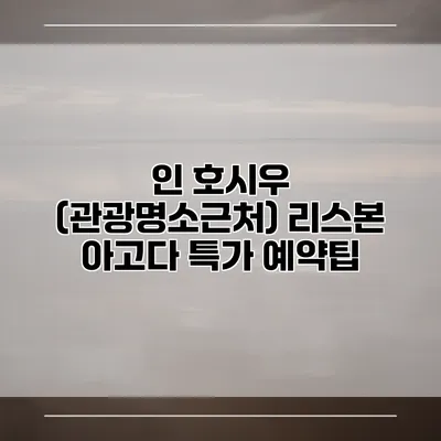 인 호시우 (관광명소근처) 리스본 아고다 특가 예약팁