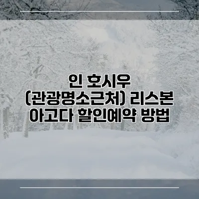 인 호시우 (관광명소근처) 리스본 아고다 할인예약 방법