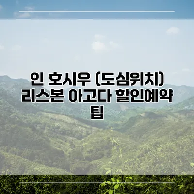 인 호시우 (도심위치) 리스본 아고다 할인예약 팁