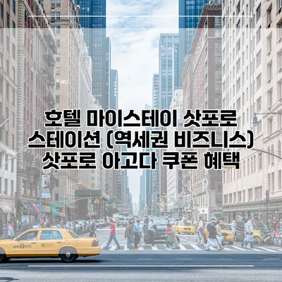 호텔 마이스테이 삿포로 스테이션 (역세권 비즈니스) 삿포로 아고다 쿠폰 혜택