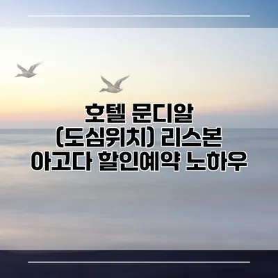 호텔 문디알 (도심위치) 리스본 아고다 할인예약 노하우