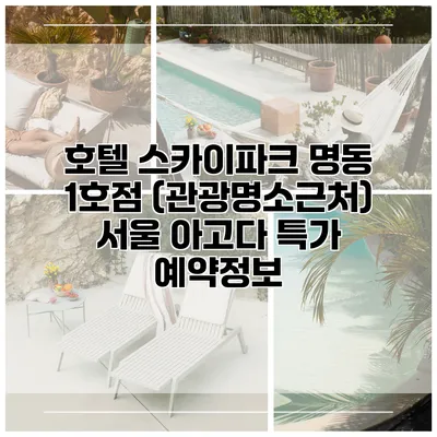 호텔 스카이파크 명동 1호점 (관광명소근처) 서울 아고다 특가 예약정보