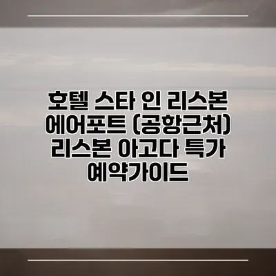 호텔 스타 인 리스본 에어포트 (공항근처) 리스본 아고다 특가 예약가이드