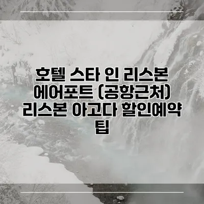 호텔 스타 인 리스본 에어포트 (공항근처) 리스본 아고다 할인예약 팁