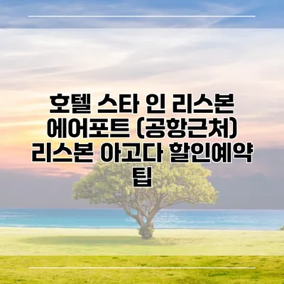 호텔 스타 인 리스본 에어포트 (공항근처) 리스본 아고다 할인예약 팁
