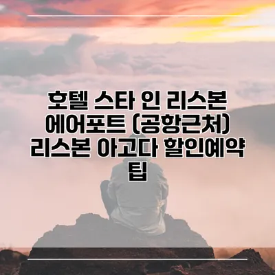 호텔 스타 인 리스본 에어포트 (공항근처) 리스본 아고다 할인예약 팁