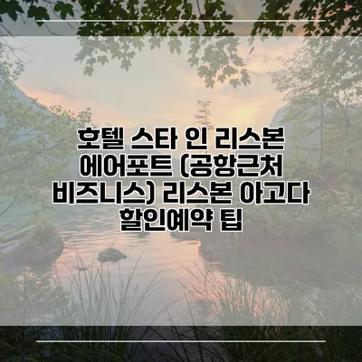 호텔 스타 인 리스본 에어포트 (공항근처 비즈니스) 리스본 아고다 할인예약 팁